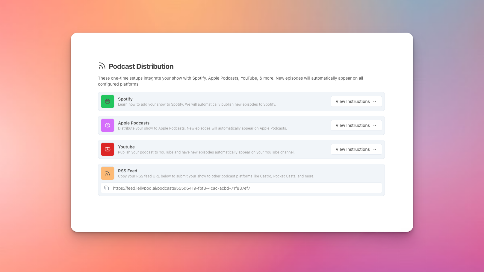 Podcast Distribution