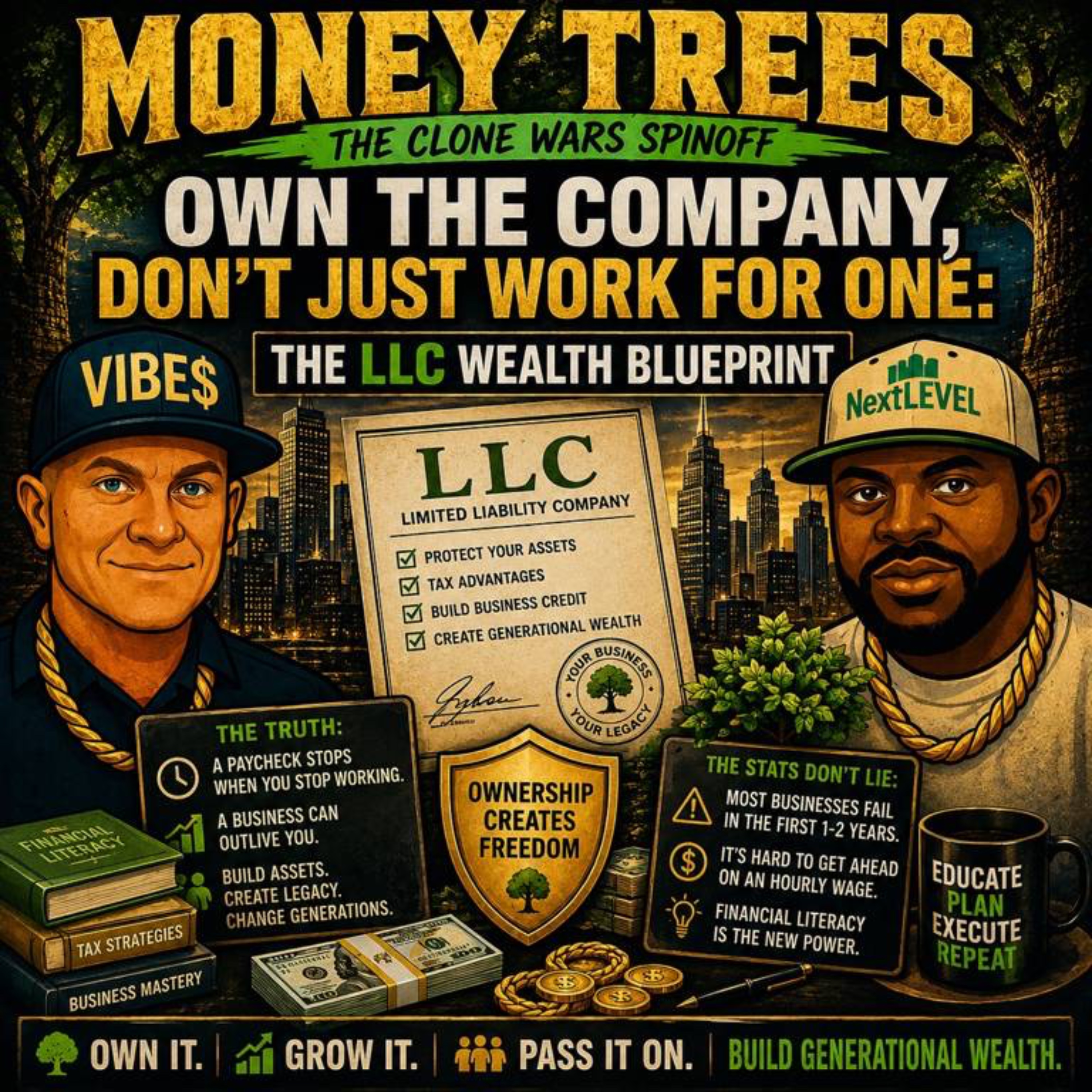Own the Company, Don’t Just Work for One: The LLC Wealth Blueprint — Money Trees: The Clone Wars Spinoff cover