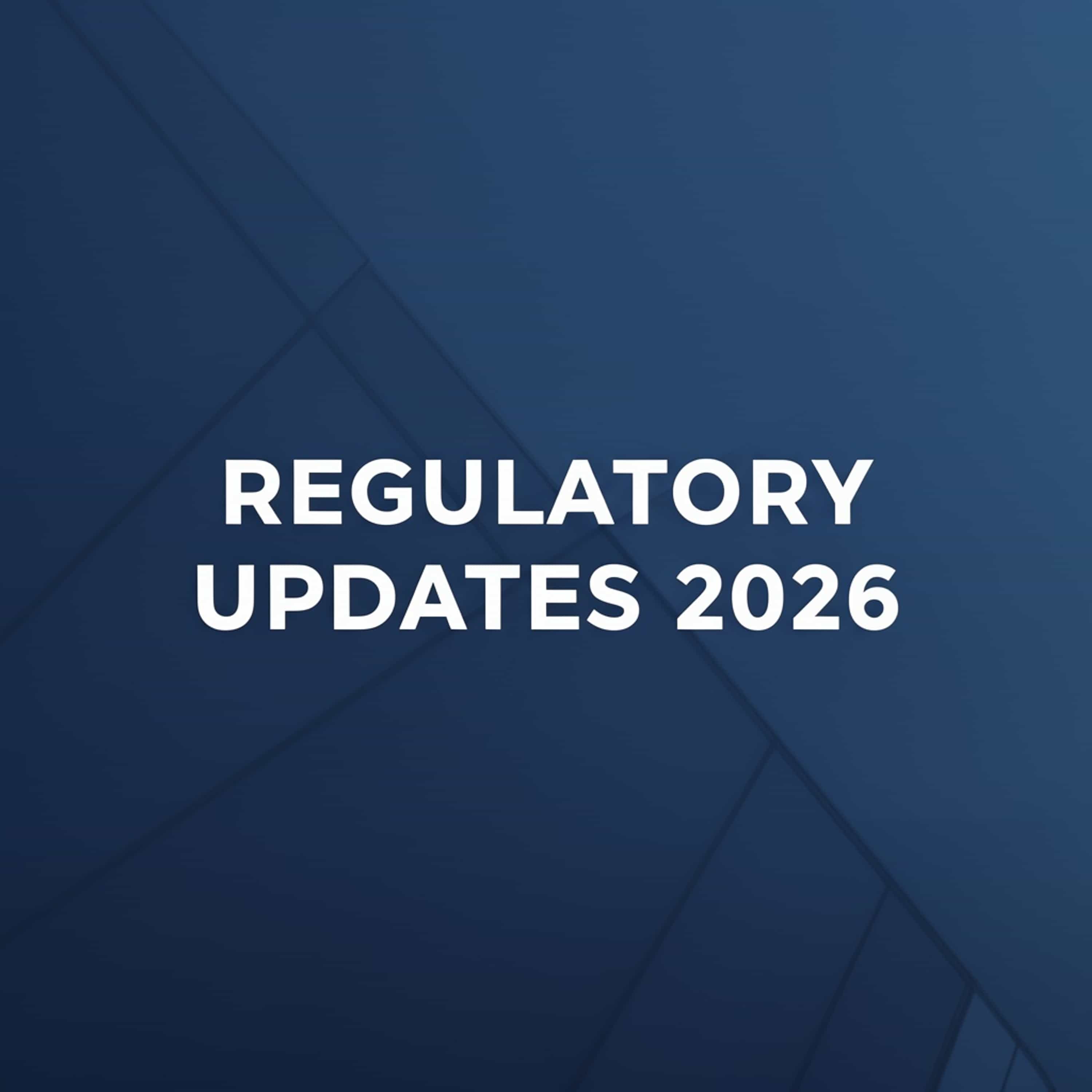 Regulatory Updates 2026 (Feed Disabled) cover art
