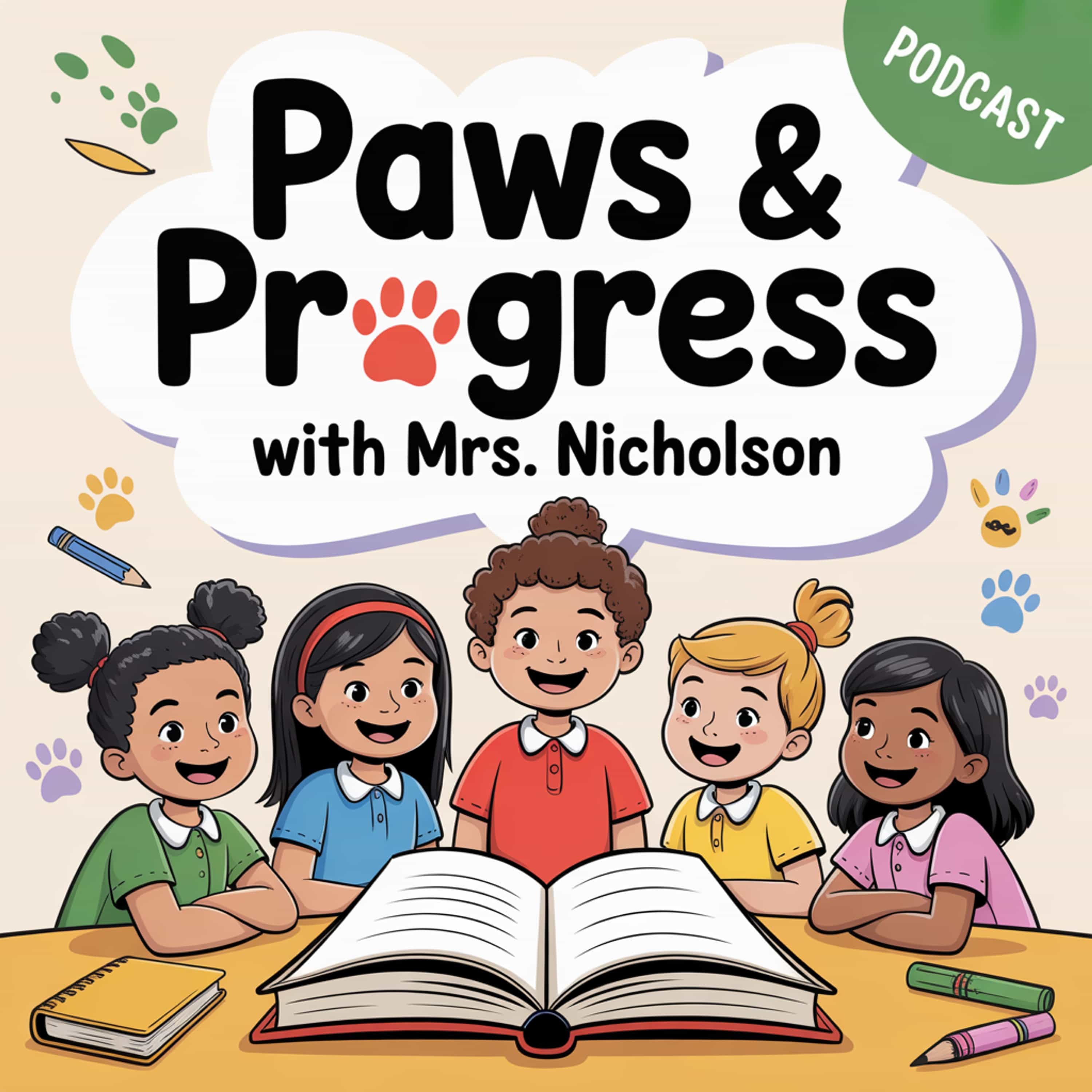 Paws & Progress with Mrs. Nicholson cover art