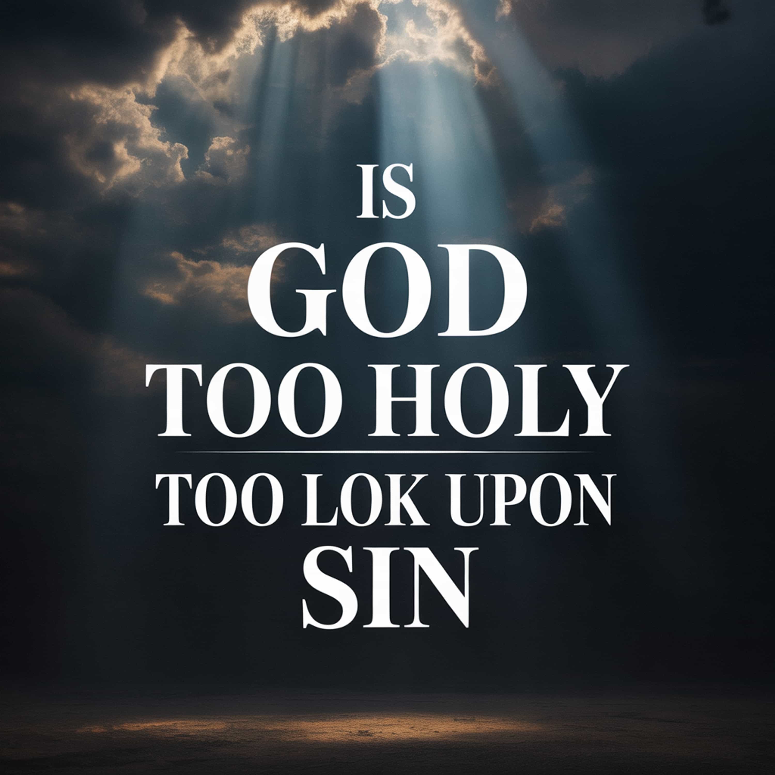 Too Holy to Look Upon Sin episode artwork