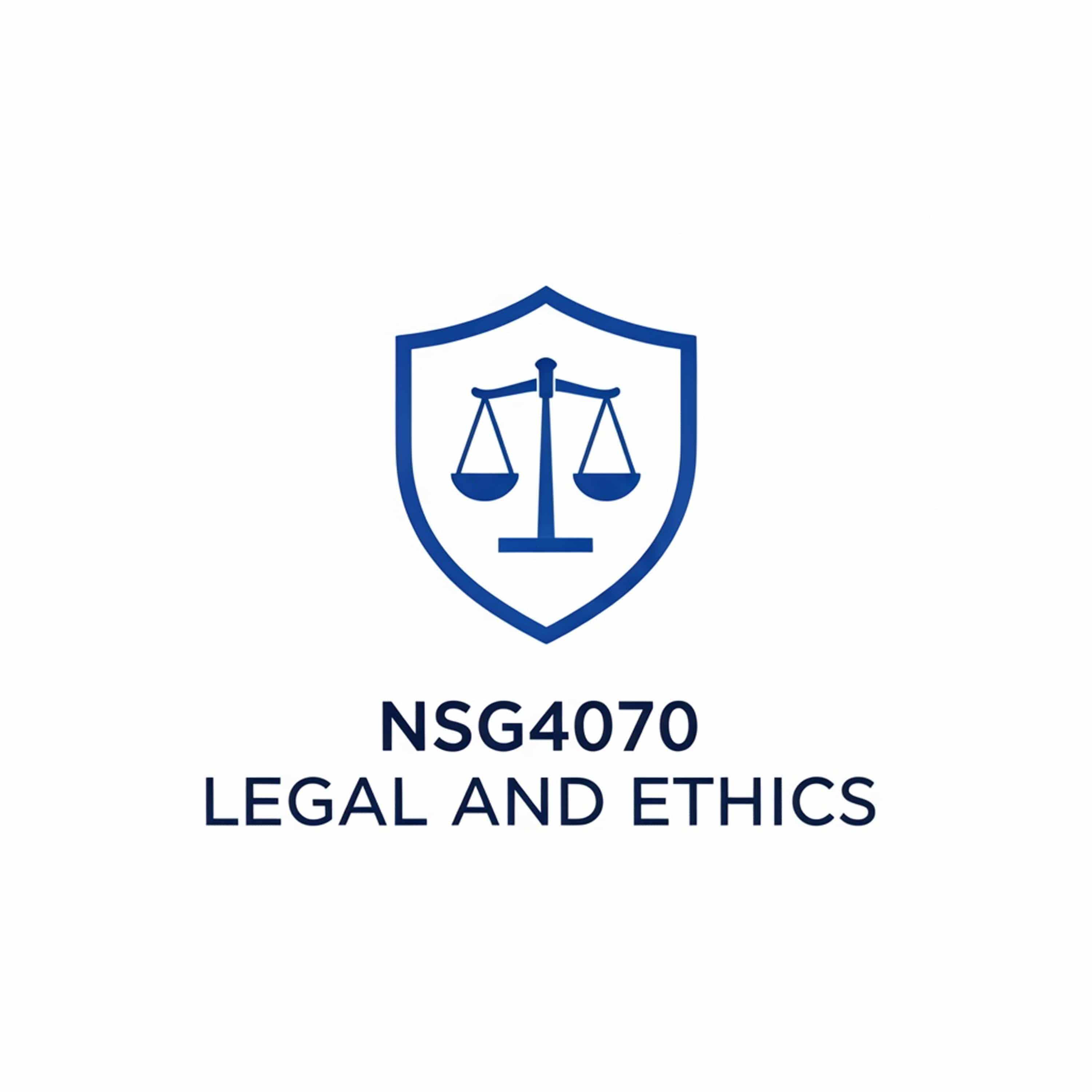 NSG4070 Legal and Ethics podcast artwork