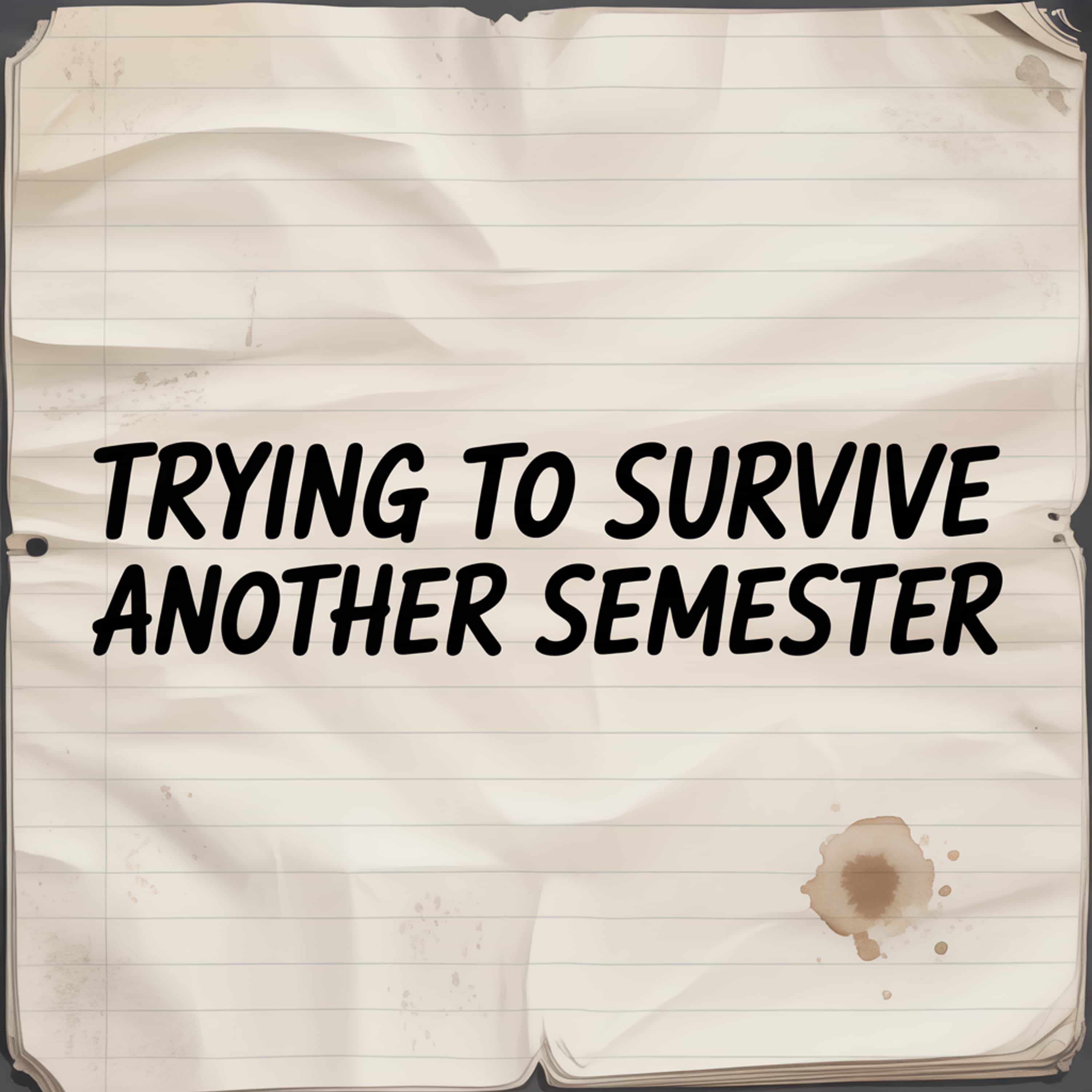 Trying to Survive Another Semester (Feed Disabled)
