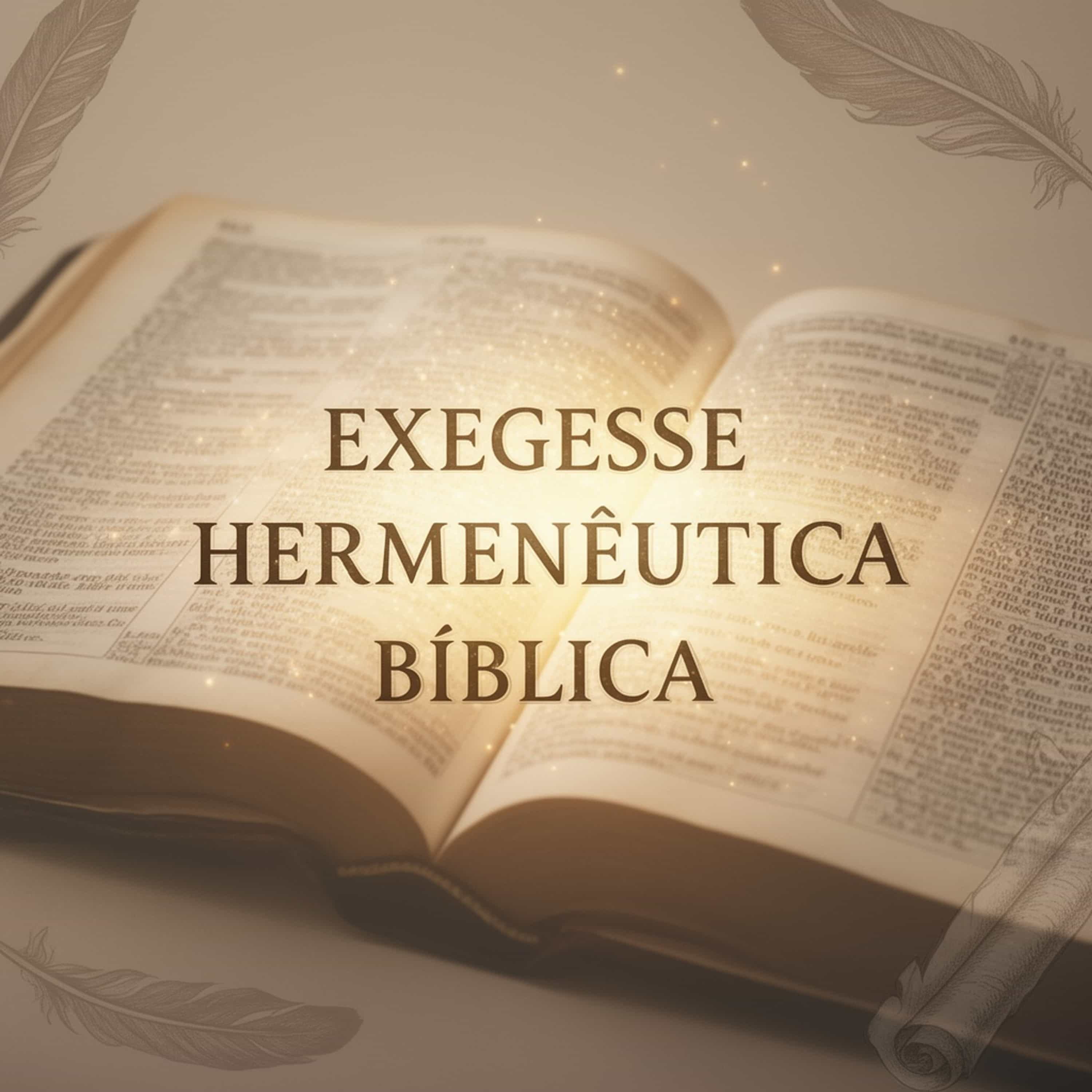 Exegese e hermenêutica bíblica podcast artwork