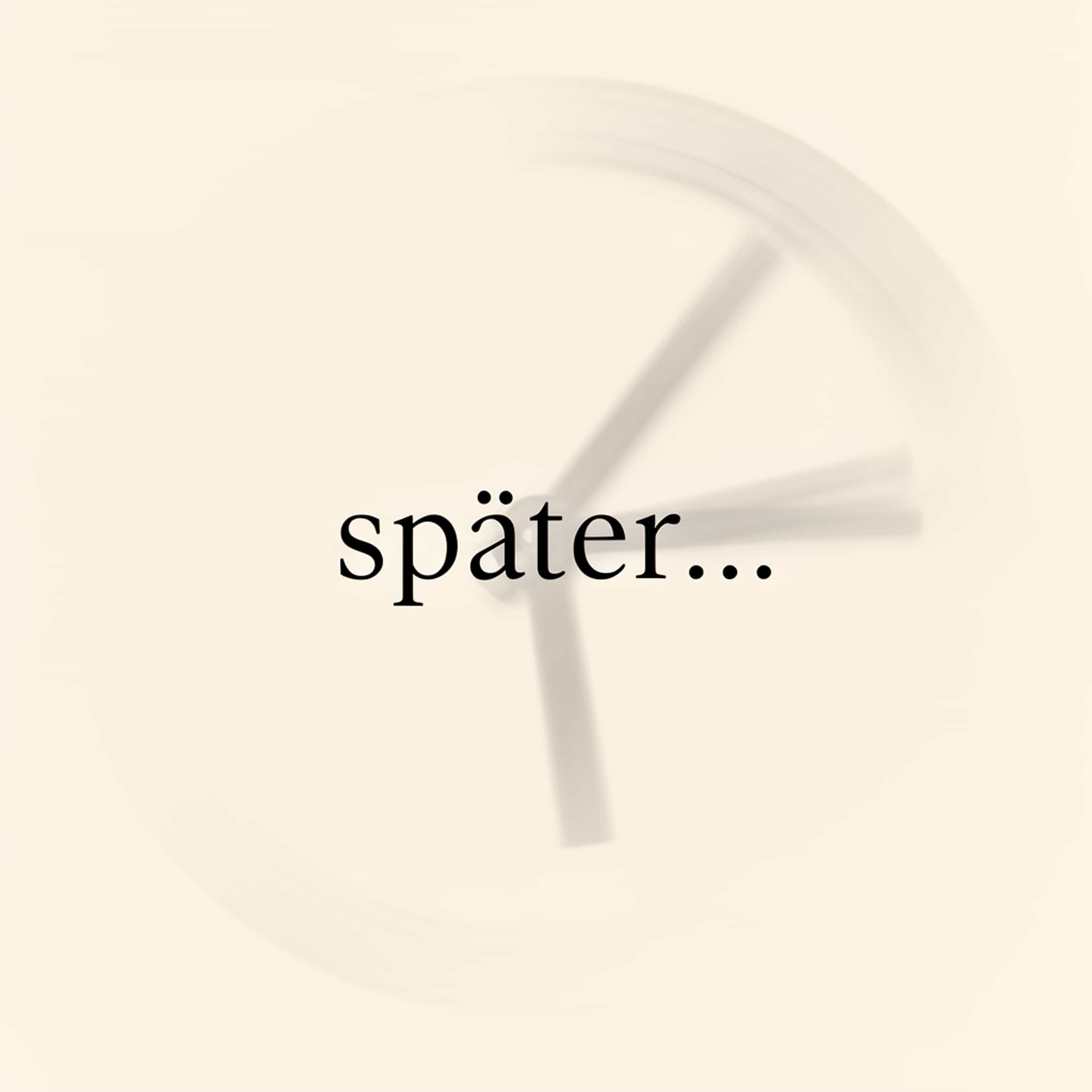 später... (Feed Disabled)