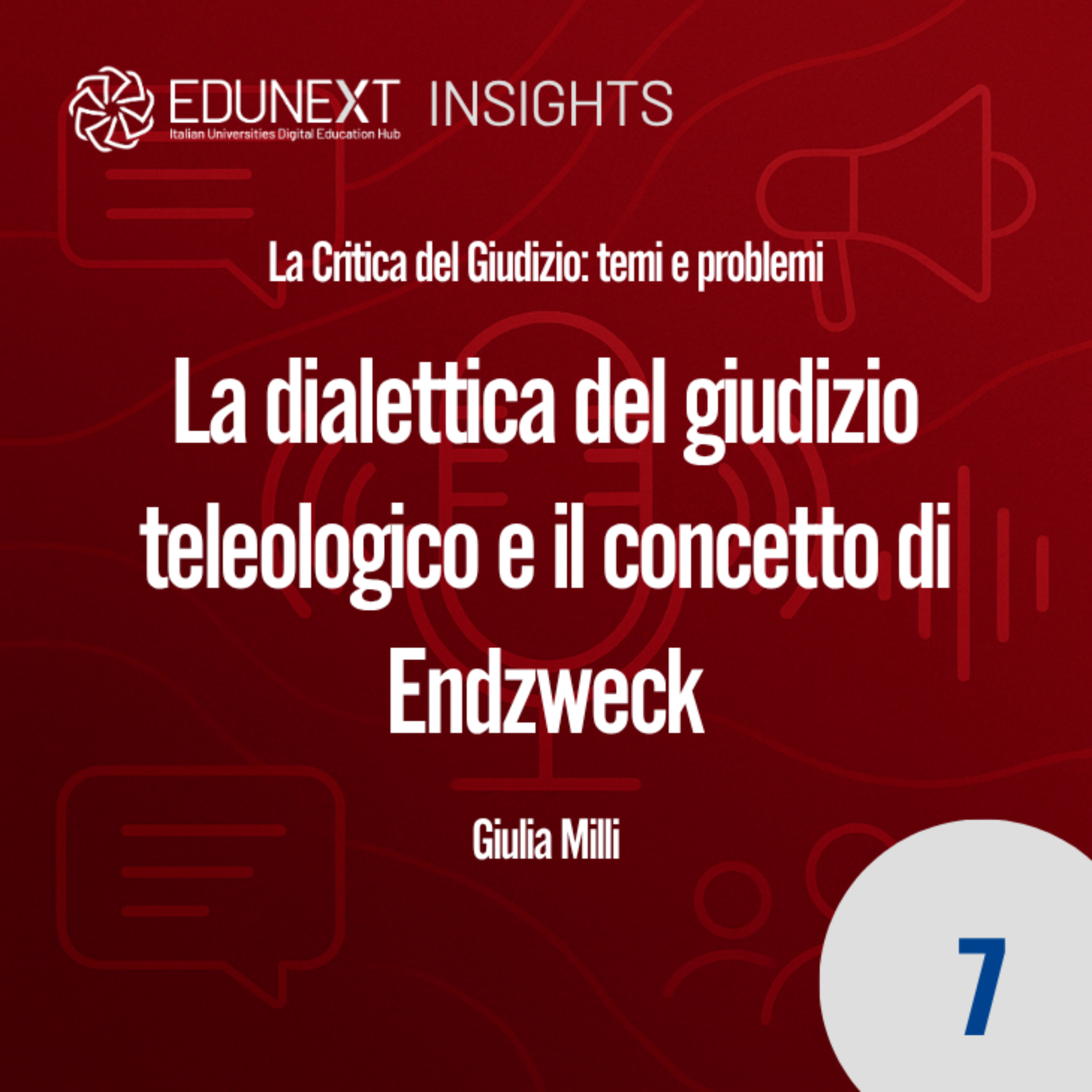 [07] La dialettica del giudizio teleologico e il concetto di Endzweck episode artwork