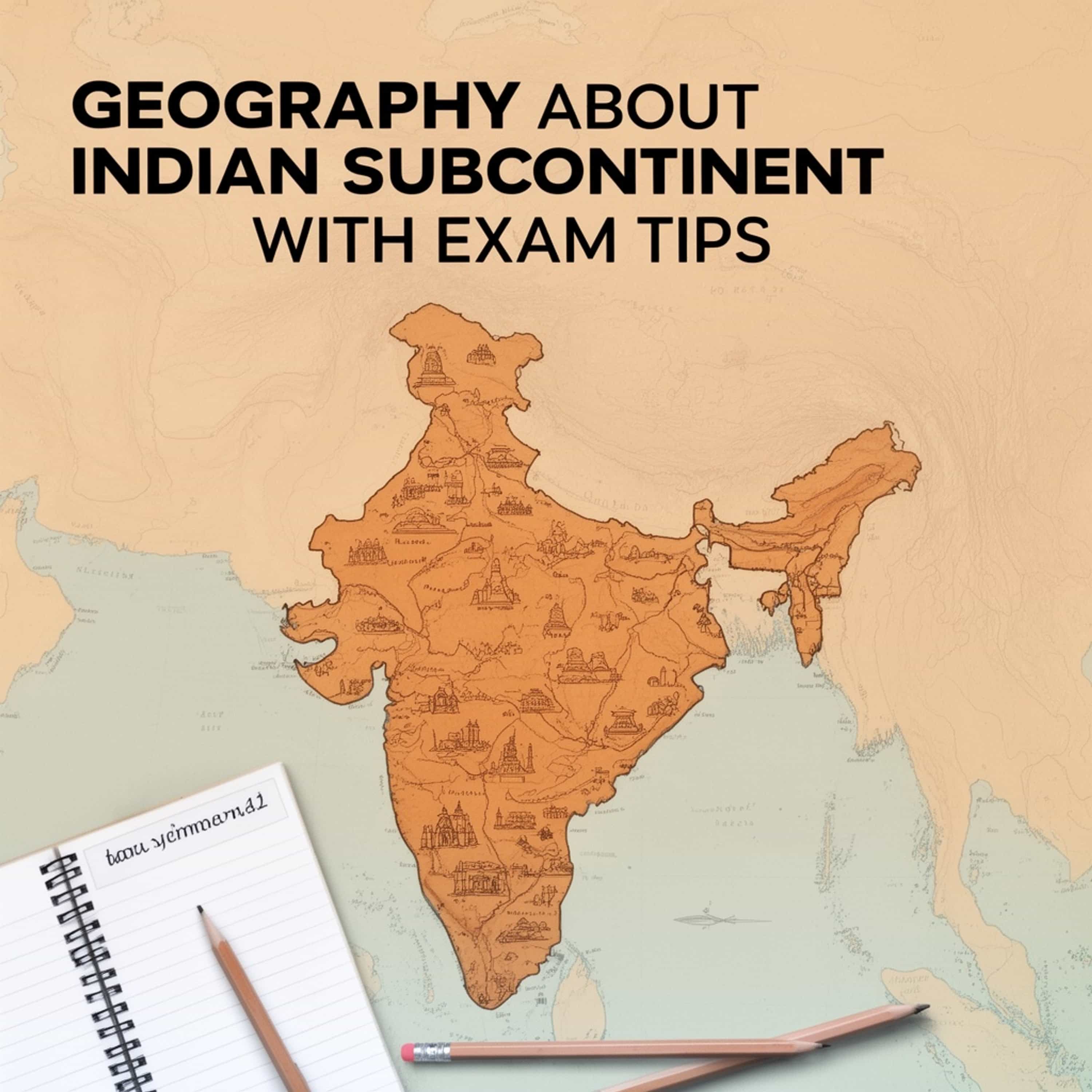 geography about indian subcontinent with exam tips (Feed Disabled) cover art