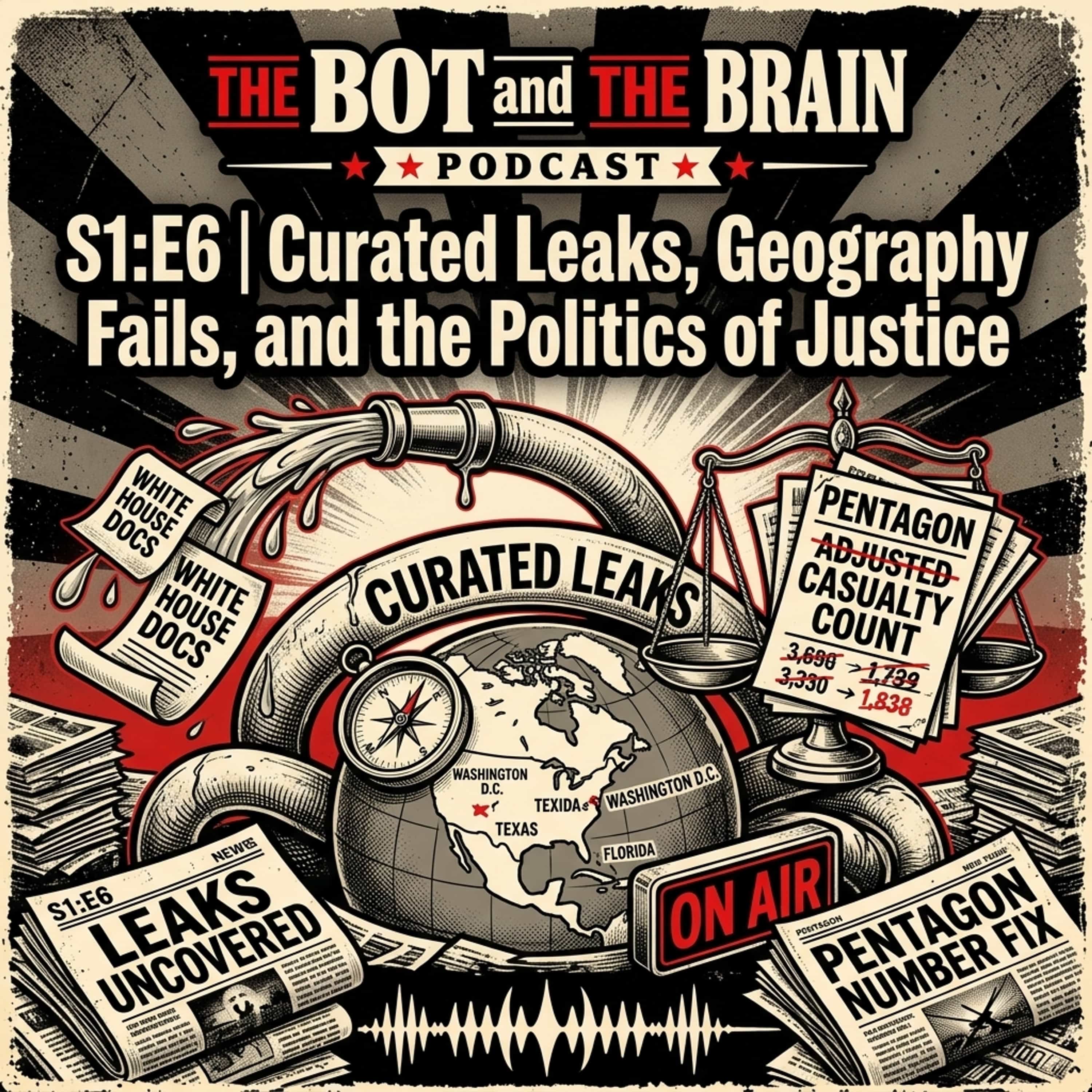 S1:E6 | Curated Leaks, Geography Fails, and the Politics of Justice cover art