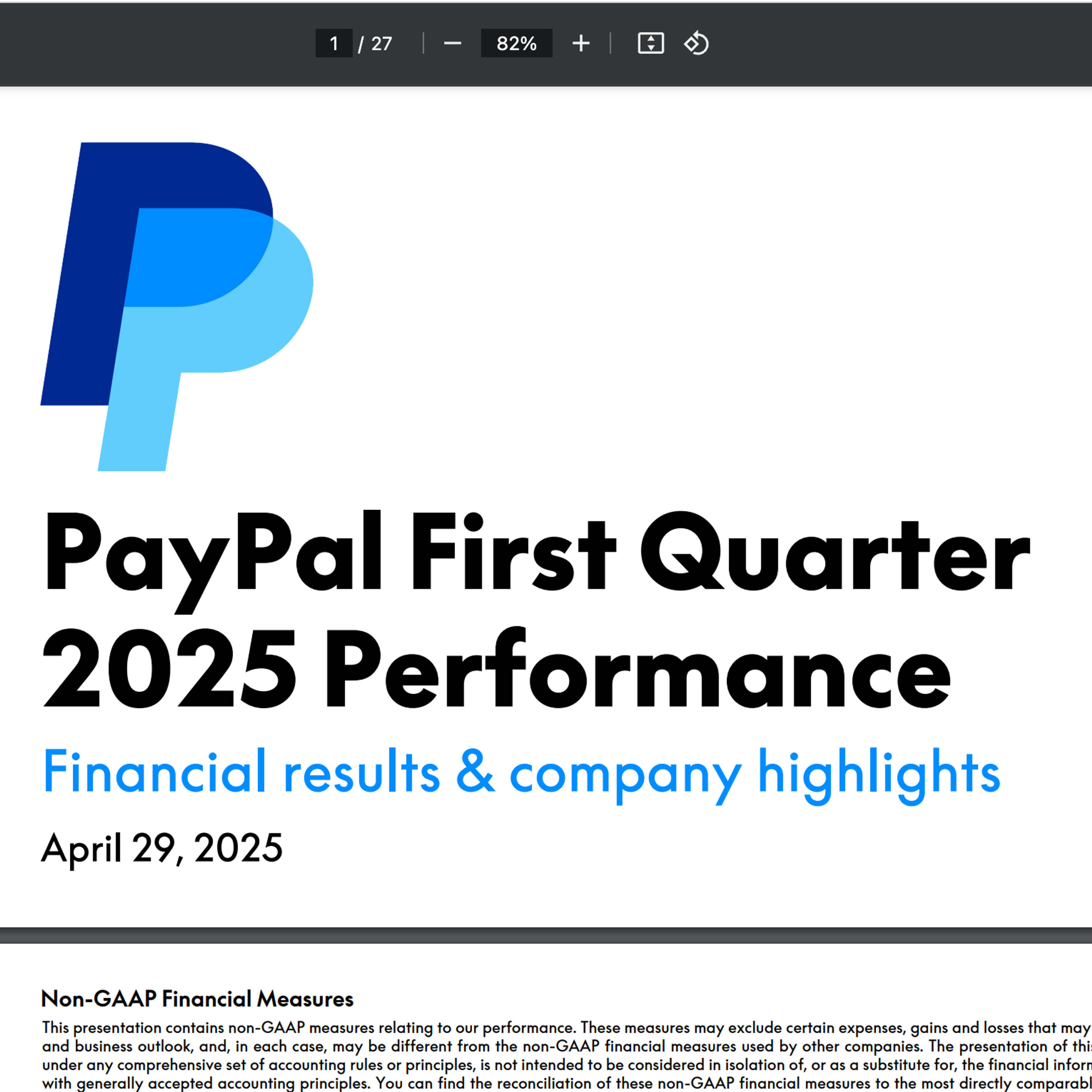Equity Research (Q1 2025 Earnings)