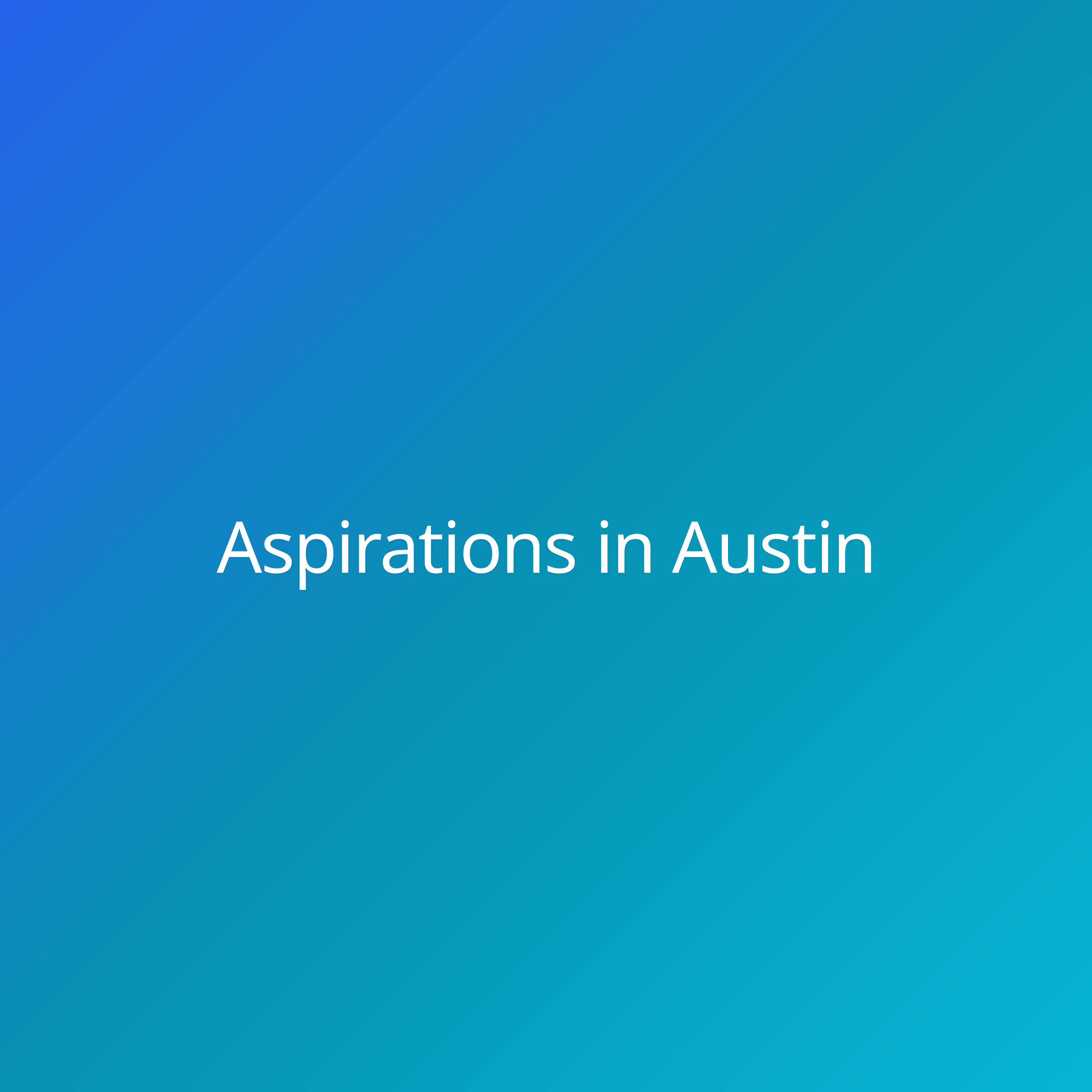 Aspirations in Austin podcast artwork