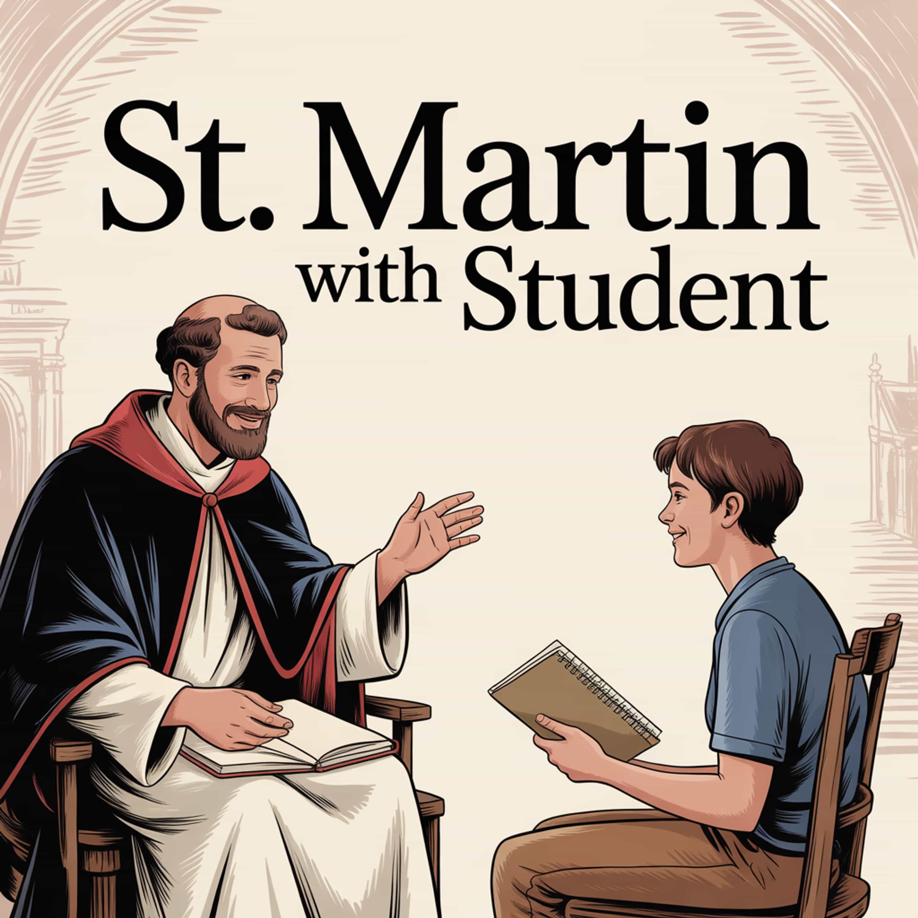 St Martin with Student