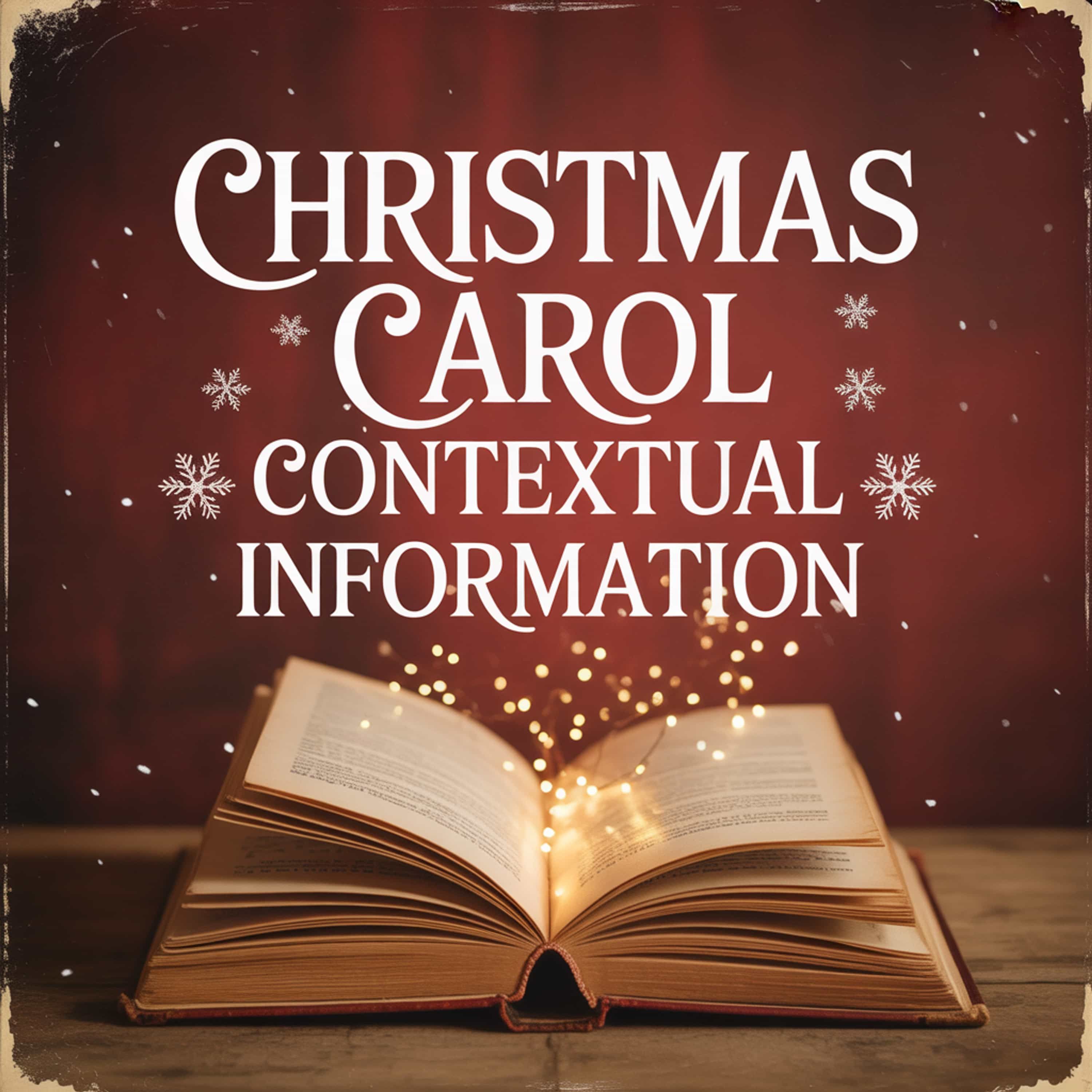 Christmas Carol contextual information